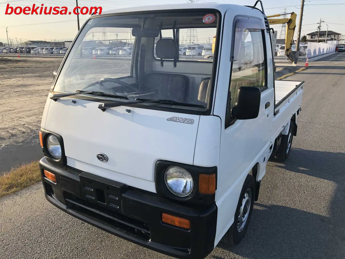 1990 Subaru Sambar 4x4, a white Kei Truck, for sale at Boeki USA in Paterson, NJ (photo 2 of 20)