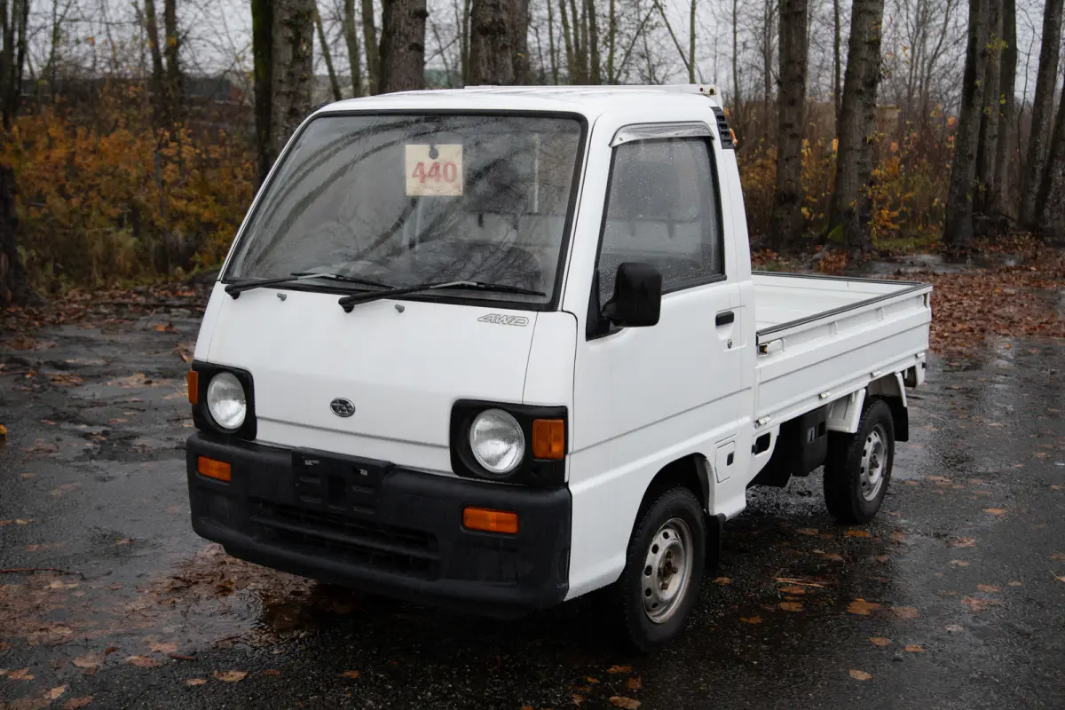 1991 Subaru Sambar, a black Kei Truck, for sale at The Import Guys in Ferndale, WA (photo 1 of 12)