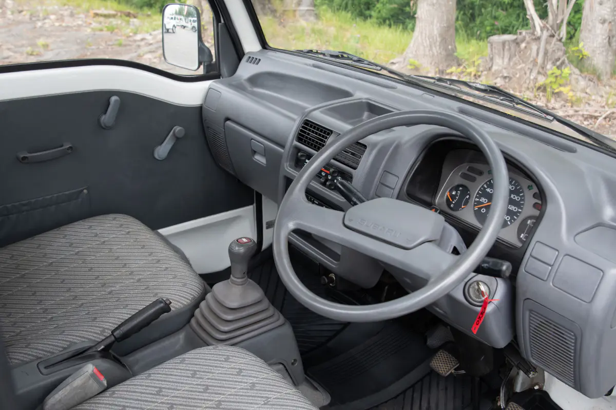 1992 Subaru Sambar 2Hi-4Hi, EL Gear, a gray Kei Truck, for sale at The Import Guys in Ferndale, WA (photo 9 of 14)