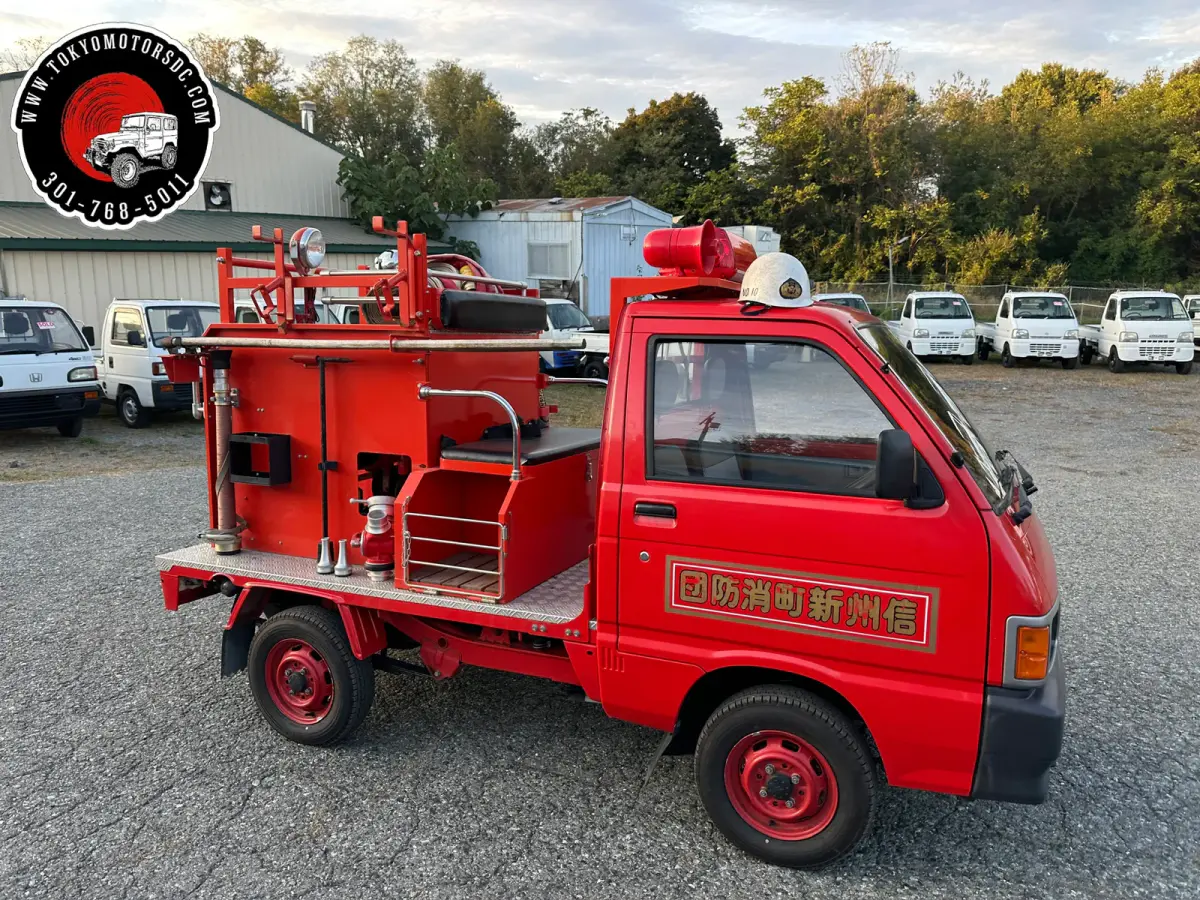 1993 Daihatsu Hijet Fire Truck 4WD, a Kei Truck, for sale at Tokyo Motors DC in Boyds, MD (photo 3 of 10)