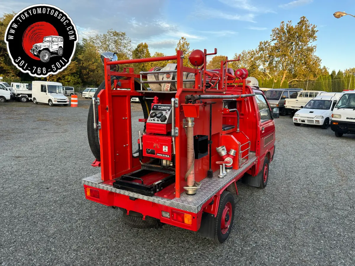 1993 Daihatsu Hijet Fire Truck 4WD, a Kei Truck, for sale at Tokyo Motors DC in Boyds, MD (photo 5 of 10)