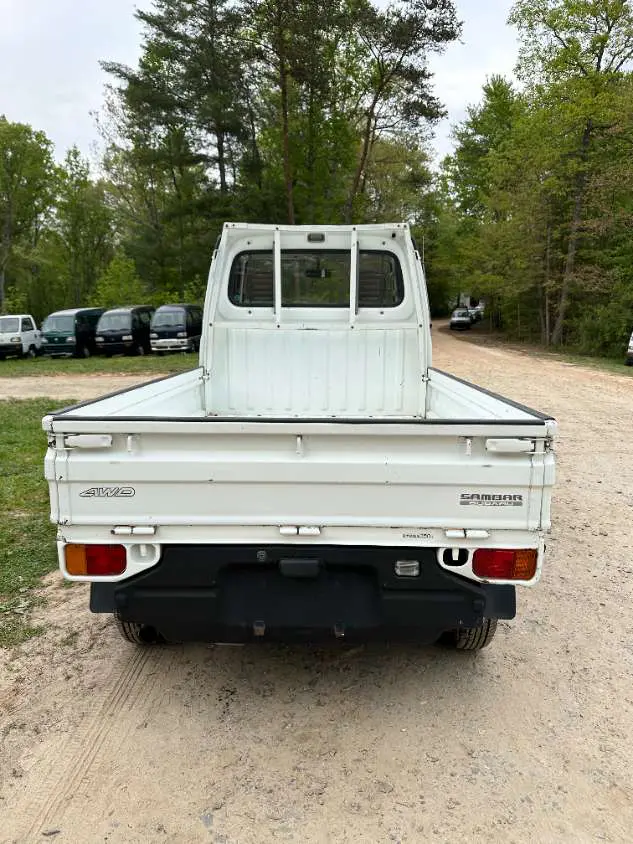 1993 Subaru Sambar 4WD, a white Kei Truck, for sale at Mayberry Mini Trucks in Mount Airy, NC (photo 7 of 20)