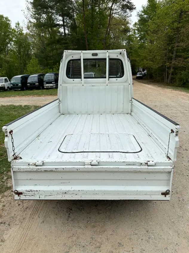 1993 Subaru Sambar 4WD, a white Kei Truck, for sale at Mayberry Mini Trucks in Mount Airy, NC (photo 8 of 20)