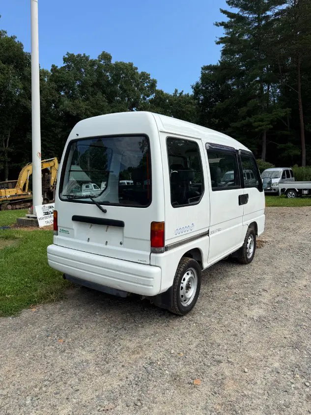 1993 Subaru Sambar Dias, a white Kei Van, for sale at Mayberry Mini Trucks in Mount Airy, NC (photo 5 of 17)