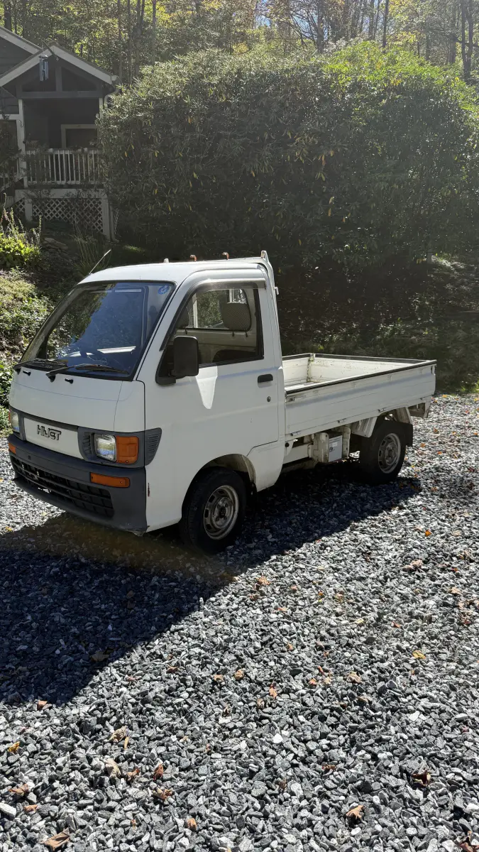 1994 Daihatsu Hijet "Climber" 4x4, a white Kei Truck, for sale at Mars Mini Trucks in Mars Hill, NC (photo 1 of 16)