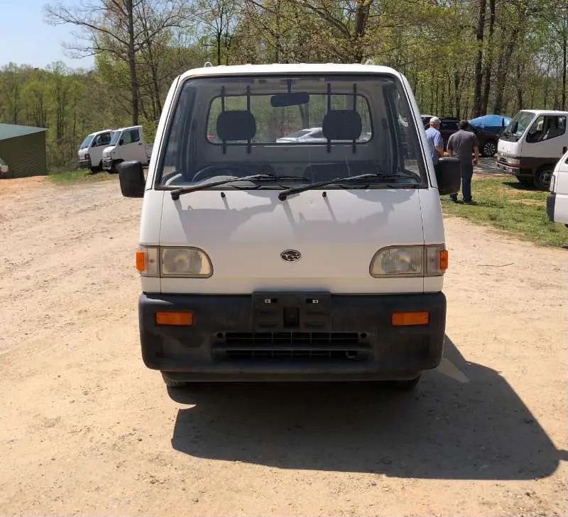1994 Subaru Sambar 4WD, a white Kei Truck, for sale at Mayberry Mini Trucks in Mount Airy, NC (photo 3 of 20)