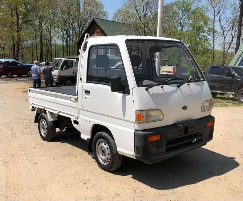 1994 Subaru Sambar 4WD, a white Kei Truck, for sale at Mayberry Mini Trucks in Mount Airy, NC (photo 4 of 20)