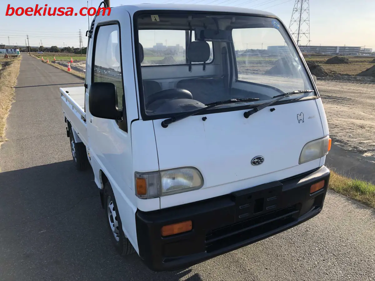 1994 Subaru Sambar 4x4, a white Kei Truck, for sale at Boeki USA in Paterson, NJ (photo 1 of 20)