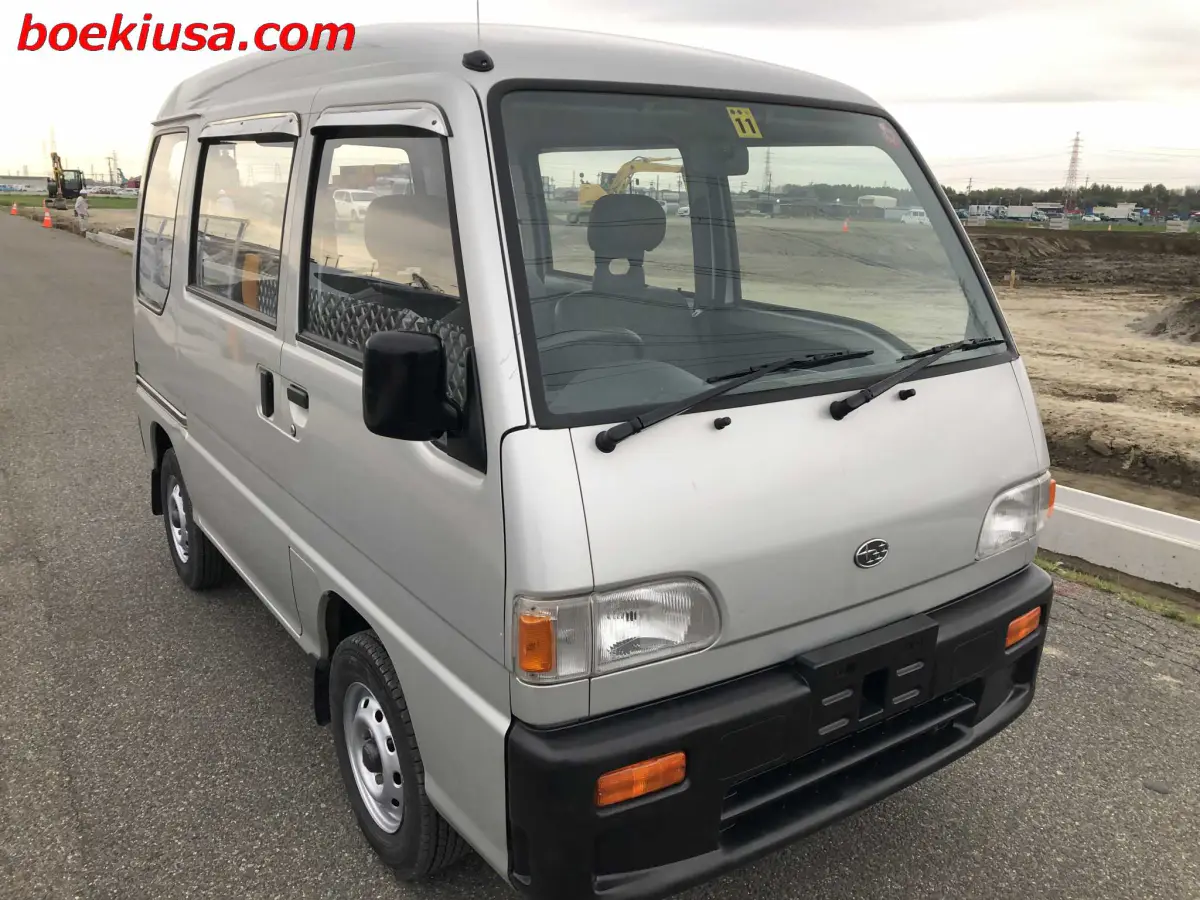 1994 Subaru Sambar Van 4x4, a silver Kei Van, for sale at Boeki USA in Paterson, NJ (photo 1 of 20)