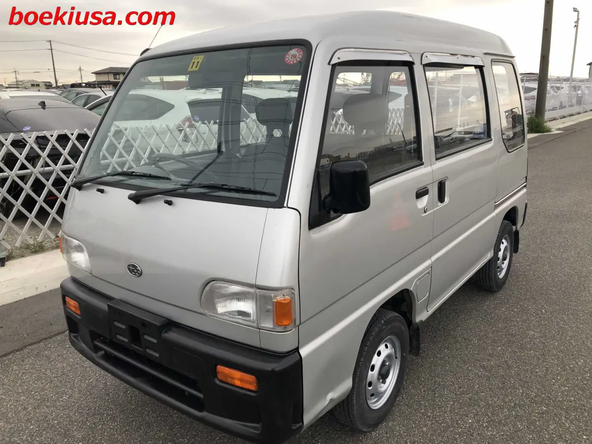 1994 Subaru Sambar Van 4x4, a silver Kei Van, for sale at Boeki USA in Paterson, NJ (photo 2 of 20)