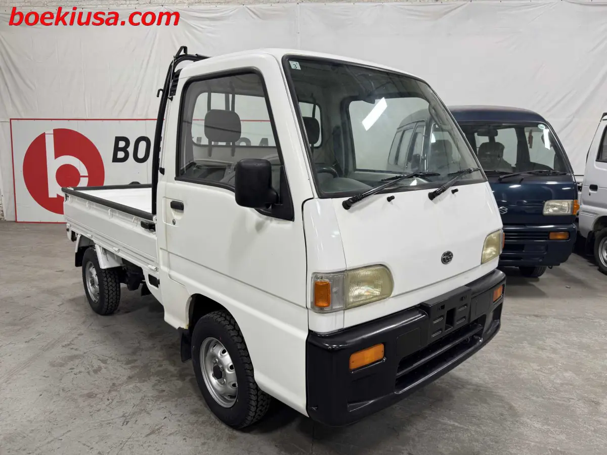 1995 Subaru Sambar 4x4, a white Kei Truck, for sale at Boeki USA in Paterson, NJ (photo 1 of 20)
