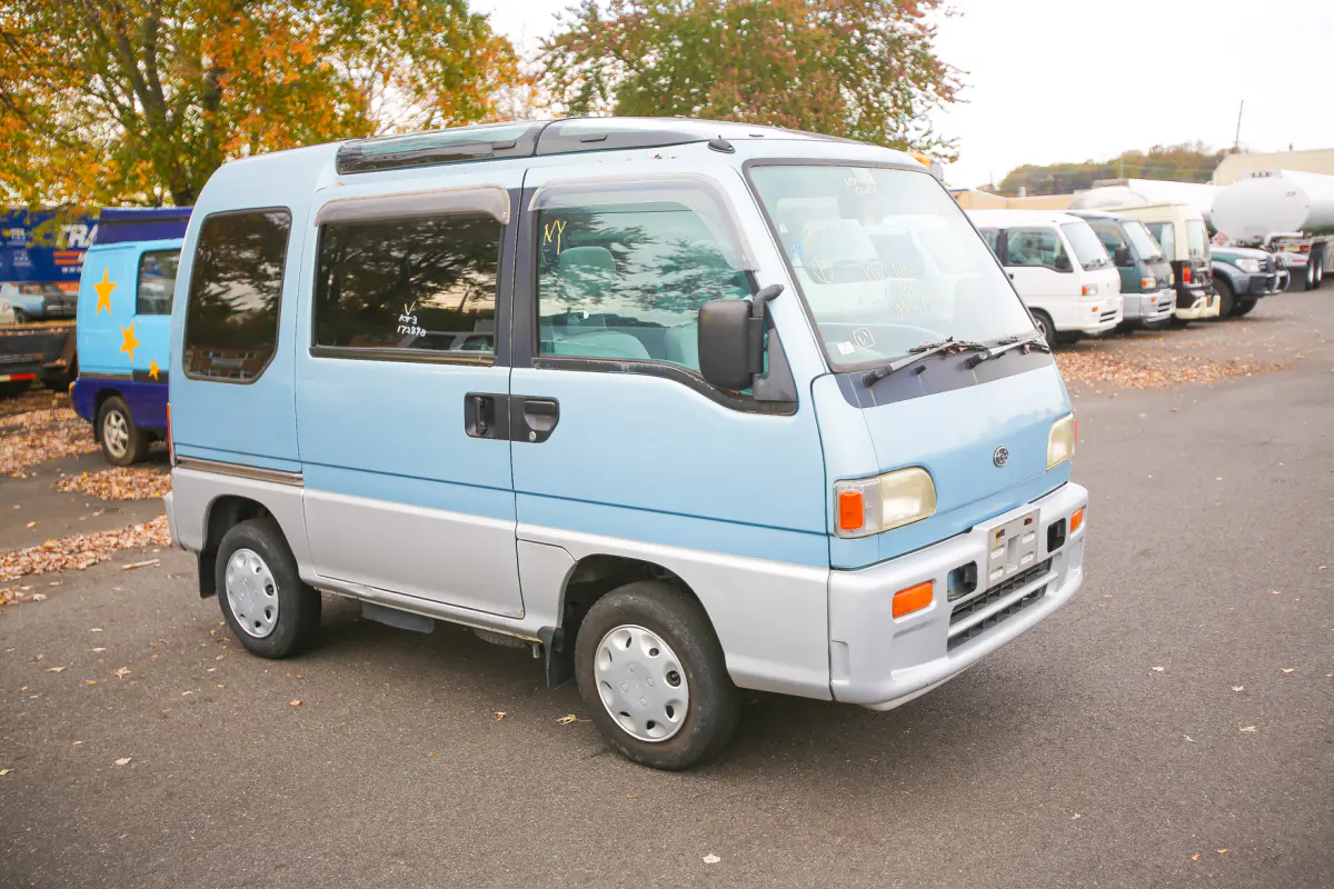 1995 Subaru Sambar Van, a Kei Van, for sale at Street Legal Mini Trucks in Philadelphia, PA (photo 1 of 16)