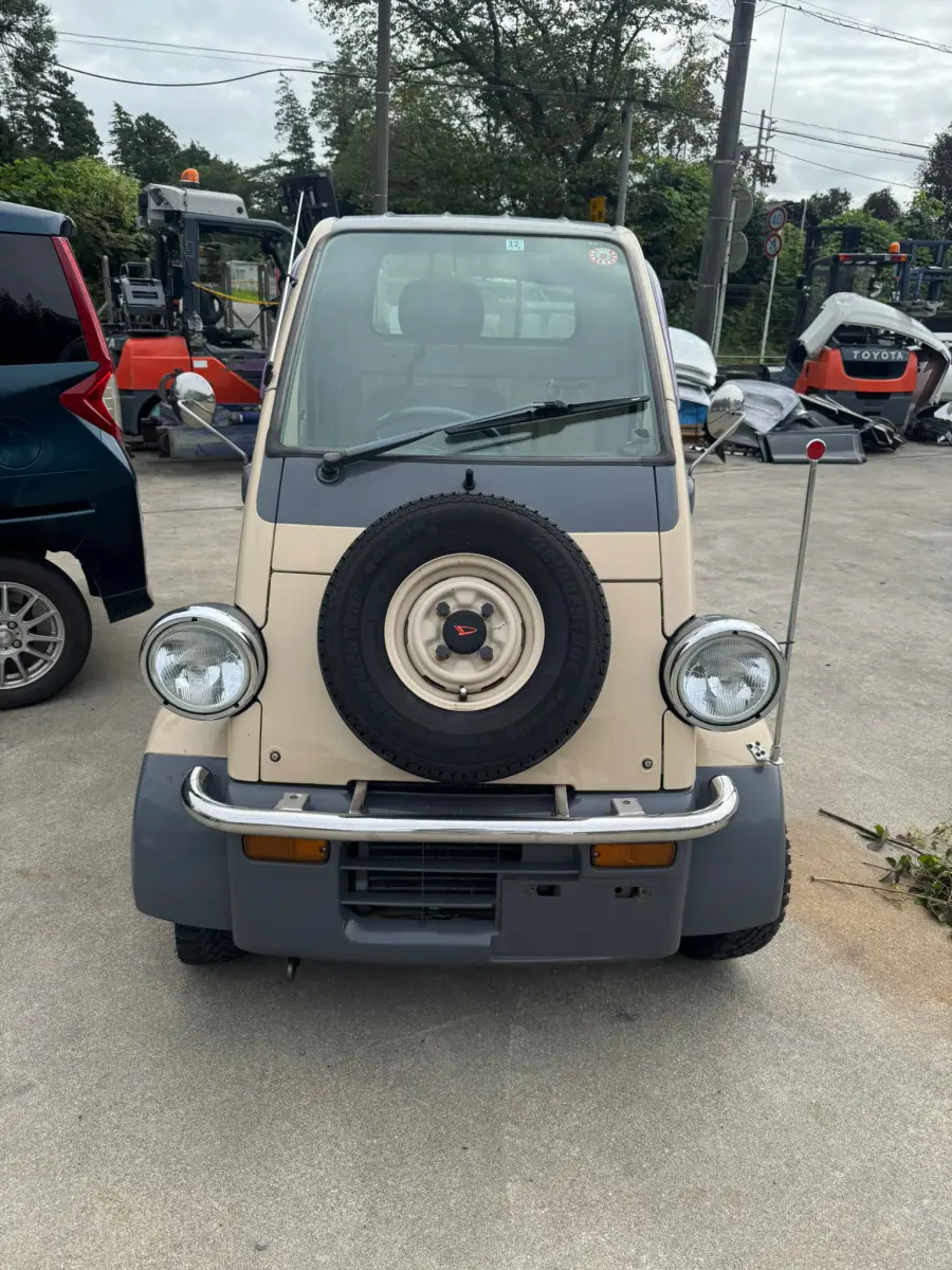 1996 Daihatsu Midget II, a beige Kei Truck, for sale at Skyline Kei Trucks in Houston, TX (photo 2 of 8)