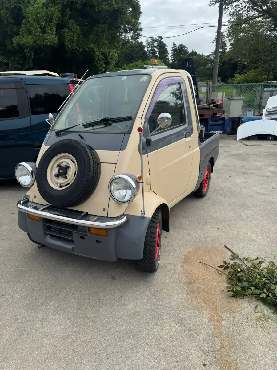 1996 Daihatsu Midget II, a beige Kei Truck, for sale at Skyline Kei Trucks in Houston, TX (photo 3 of 8)
