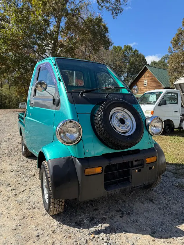 1996 Daihatsu Midget, a green Kei Truck, for sale at Mayberry Mini Trucks in Mount Airy, NC (photo 3 of 13)
