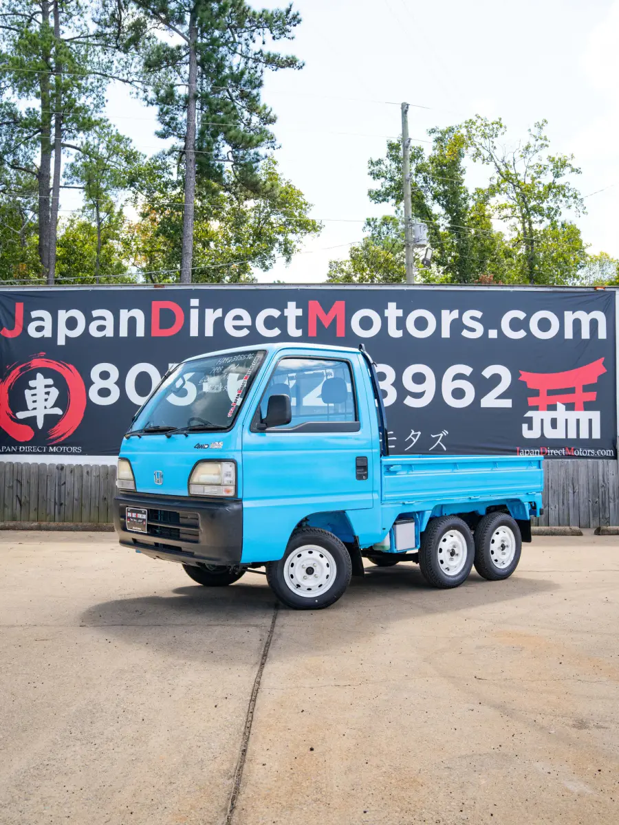 1996 Honda Acty 6-Wheel Kei Truck in blue, for sale at Japan Direct Motors in Irmo, SC (photo 1 of 15)