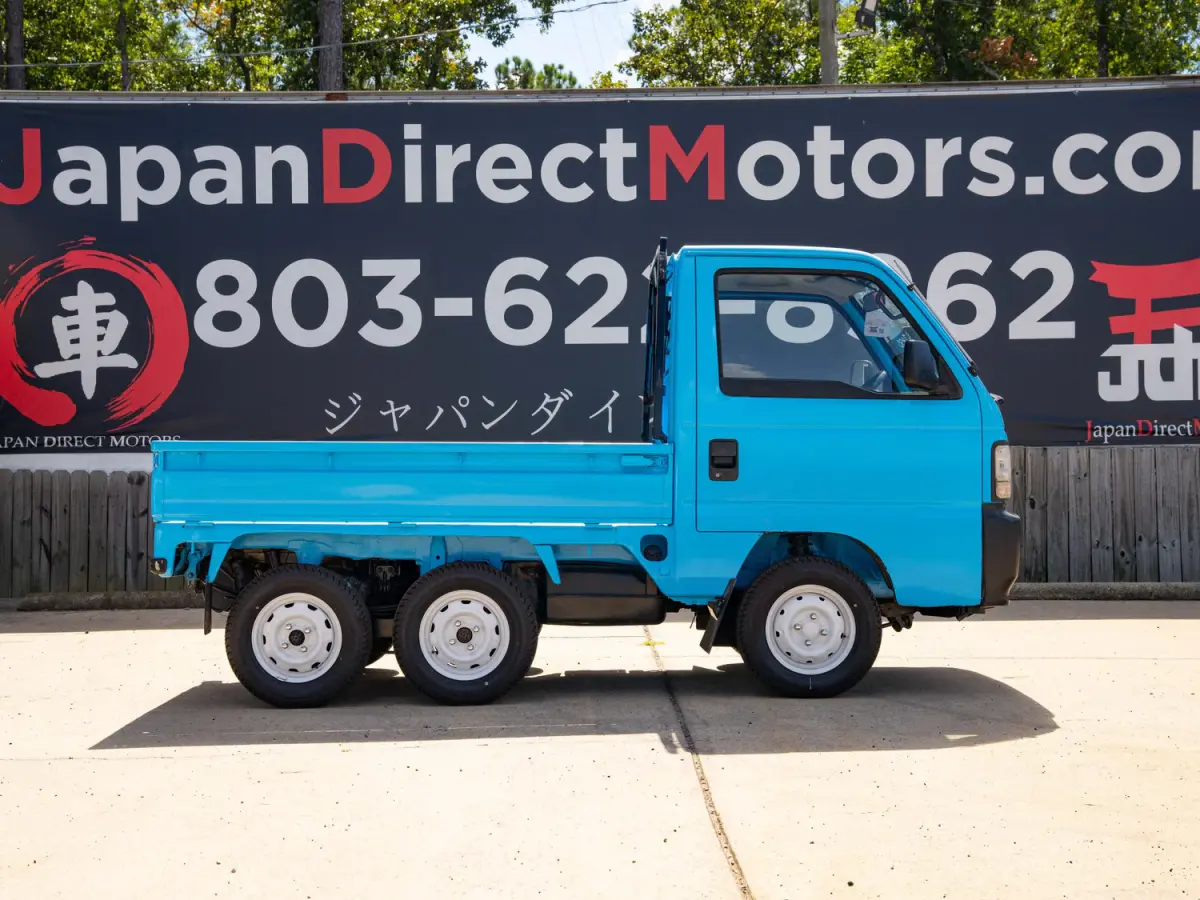 1996 Honda Acty 6-Wheel Kei Truck in blue, for sale at Japan Direct Motors in Irmo, SC (photo 6 of 15)