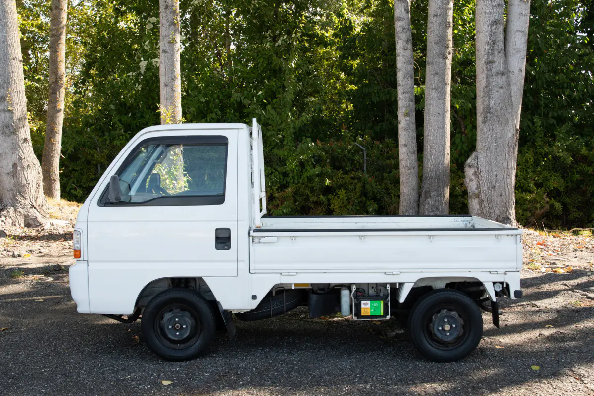 1996 Honda Acty Town, a tan Kei Truck, for sale at The Import Guys in Ferndale, WA (photo 6 of 12)