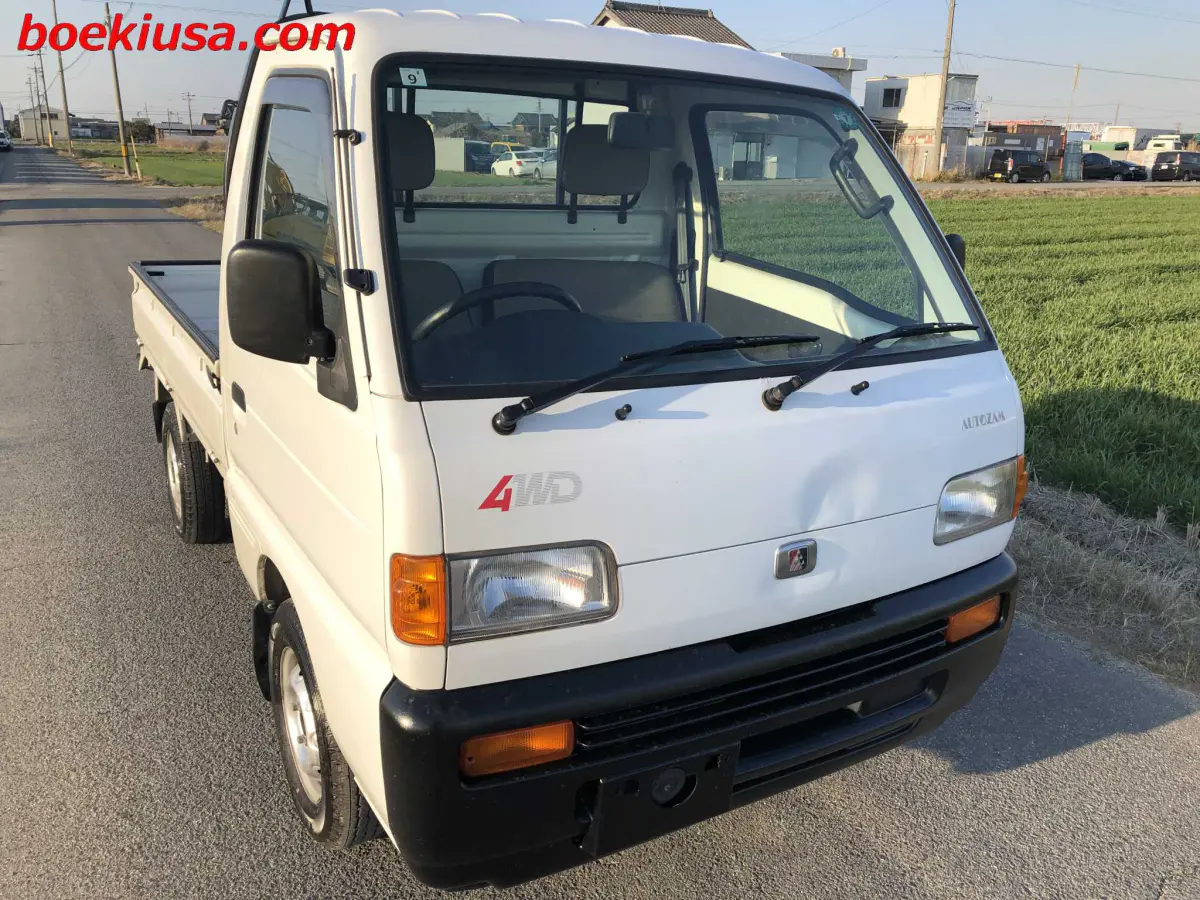 1996 Mazda Scrum 4x4, a white Kei Truck, for sale at Boeki USA in Paterson, NJ (photo 1 of 20)