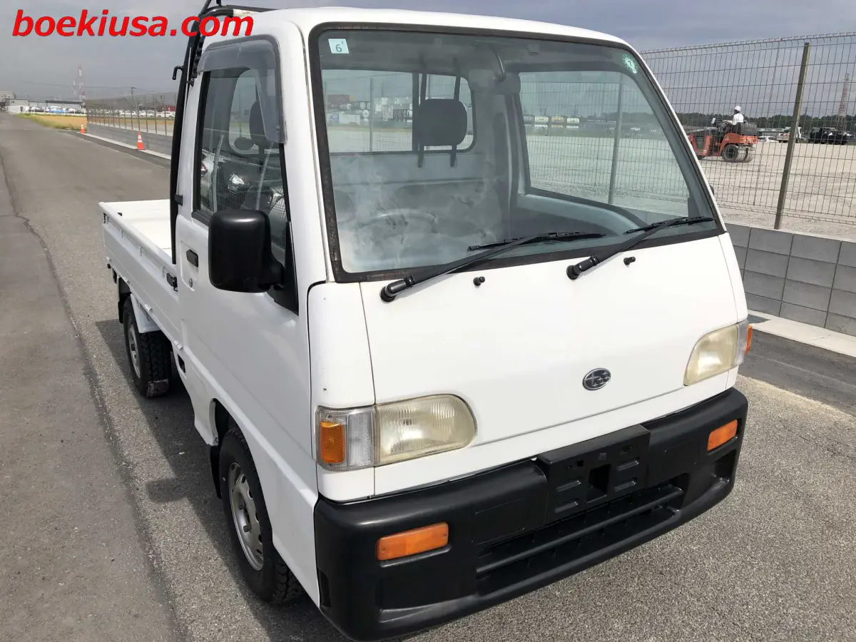1996 Subaru Sambar 4x4, a white Kei Truck, for sale at Boeki USA in Paterson, NJ (photo 1 of 20)