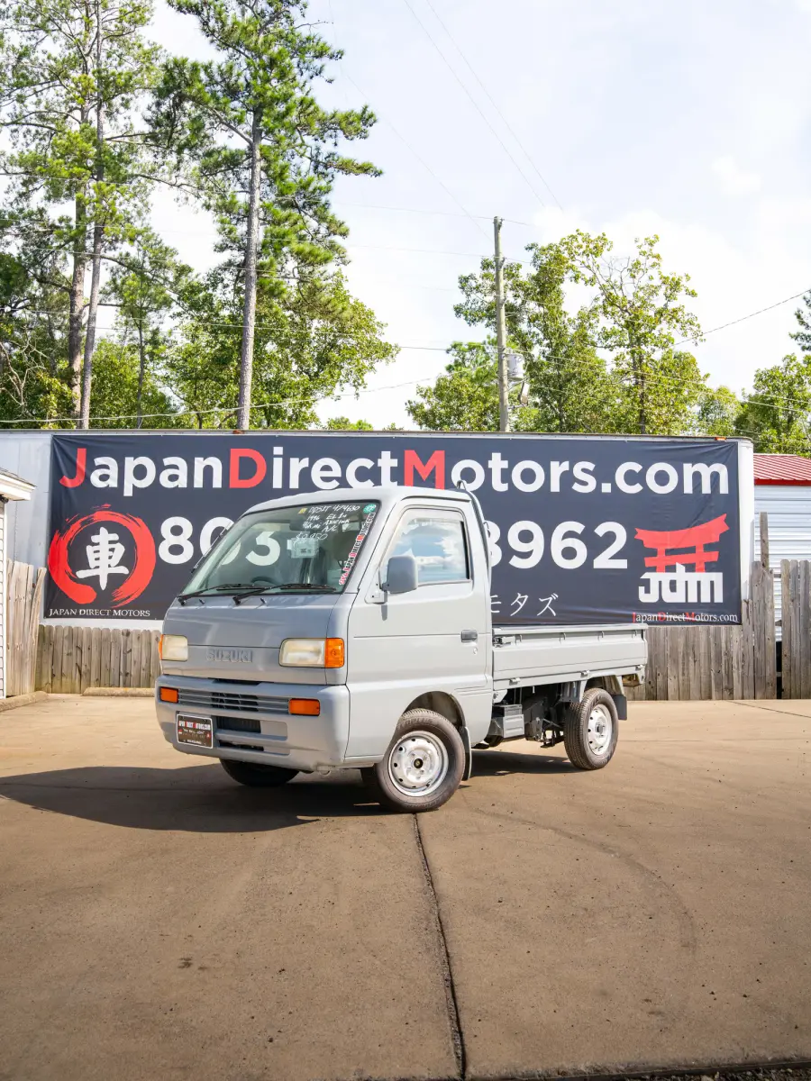 1996 Suzuki Carry, a gray Kei Truck, for sale at Japan Direct Motors in Irmo, SC (photo 1 of 13)