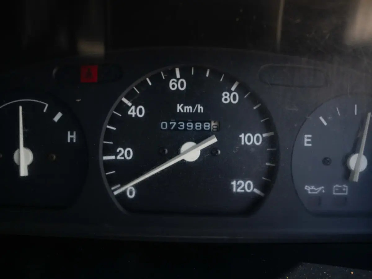 1996 Suzuki Carry, a gray Kei Truck, for sale at Japan Direct Motors in Irmo, SC (photo 13 of 13)