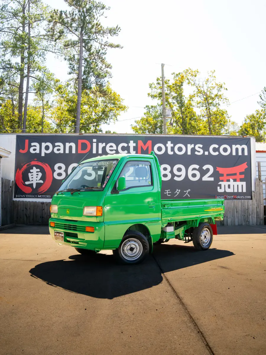 1996 Suzuki Carry, a green Kei Truck, for sale at Japan Direct Motors in Irmo, SC (photo 1 of 16)