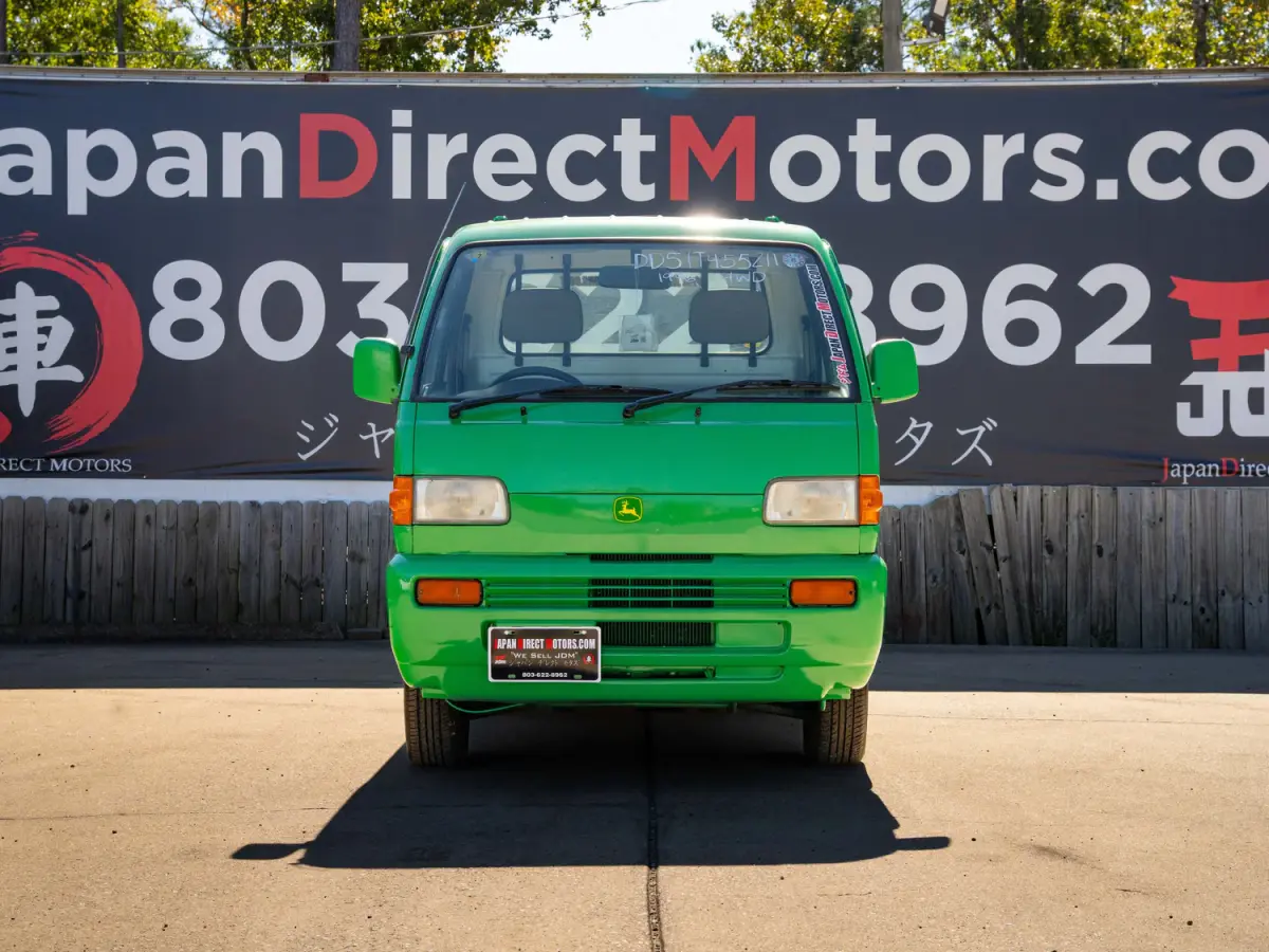 1996 Suzuki Carry, a green Kei Truck, for sale at Japan Direct Motors in Irmo, SC (photo 3 of 16)