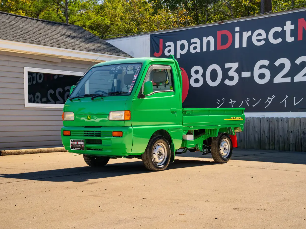 1996 Suzuki Carry, a green Kei Truck, for sale at Japan Direct Motors in Irmo, SC (photo 4 of 16)