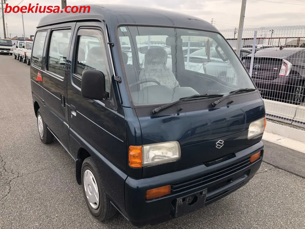 1996 Suzuki Every Van 4x4, a blue Kei Van, for sale at Boeki USA in Paterson, NJ (photo 1 of 20)