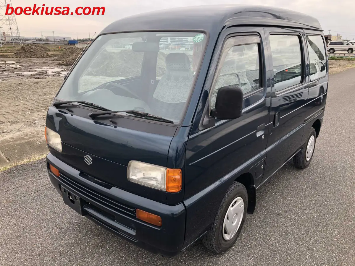 1996 Suzuki Every Van 4x4, a blue Kei Van, for sale at Boeki USA in Paterson, NJ (photo 2 of 20)