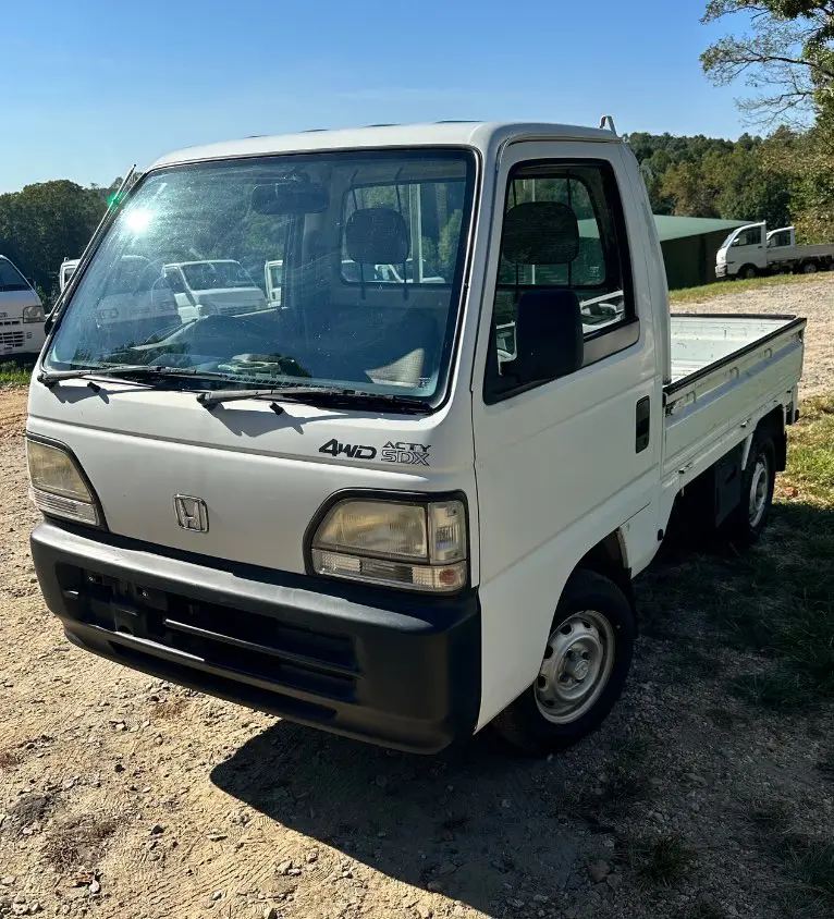 1997 Honda Acty 4WD, a white Kei Truck, for sale at Mayberry Mini Trucks in Mount Airy, NC (photo 1 of 17)