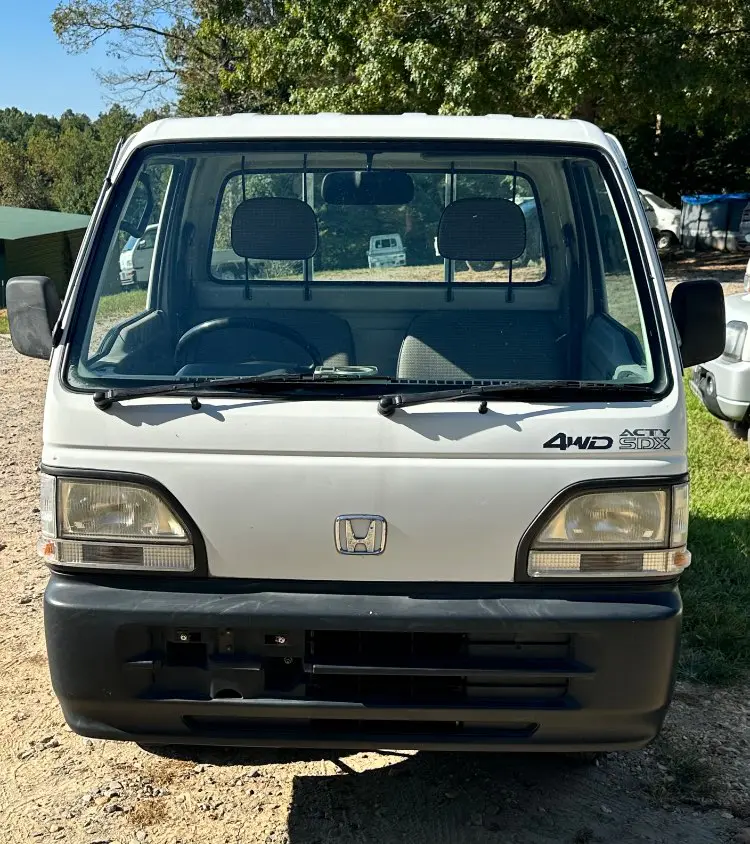 1997 Honda Acty 4WD, a white Kei Truck, for sale at Mayberry Mini Trucks in Mount Airy, NC (photo 2 of 17)