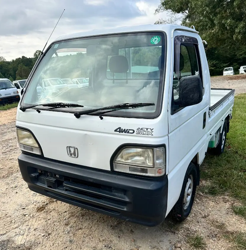 1997 Honda Acty 4WD, a white Kei Truck, for sale at Mayberry Mini Trucks in Mount Airy, NC (photo 1 of 14)