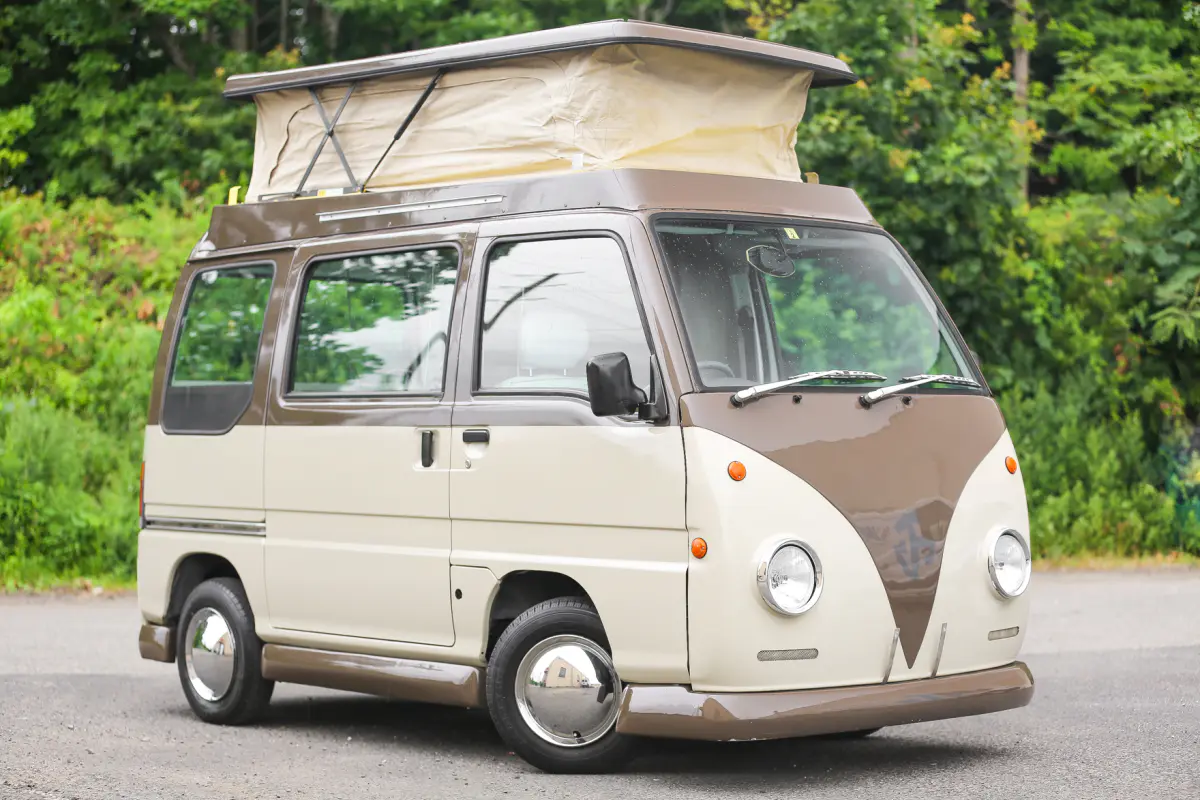 1997 Subaru Sambar Camper, a Kei Van, for sale at Street Legal Mini Trucks in Philadelphia, PA (photo 1 of 20)