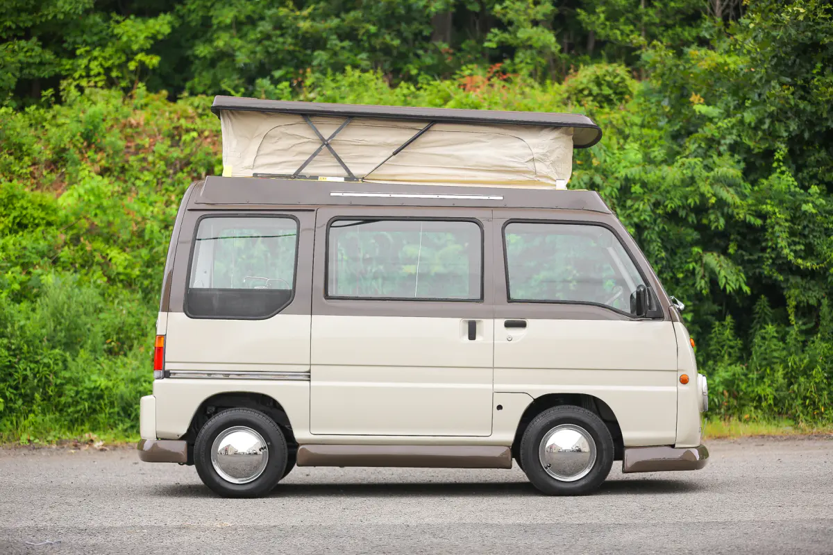 1997 Subaru Sambar Camper, a Kei Van, for sale at Street Legal Mini Trucks in Philadelphia, PA (photo 3 of 20)