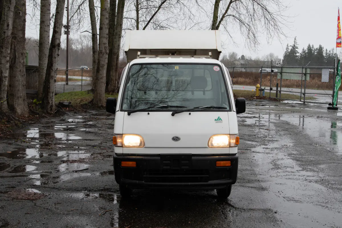1997 Subaru Sambar HD Dump, a gray Kei Truck, for sale at The Import Guys in Ferndale, WA (photo 2 of 12)