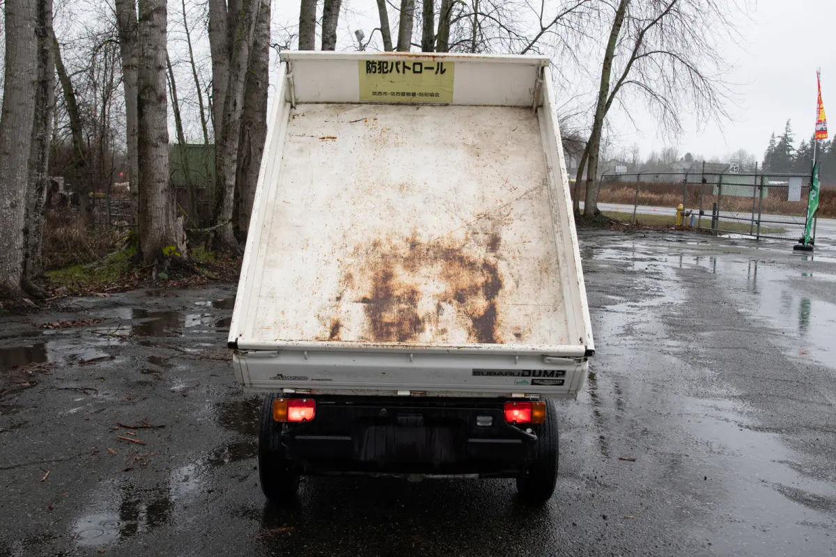 1997 Subaru Sambar HD Dump, a gray Kei Truck, for sale at The Import Guys in Ferndale, WA (photo 5 of 12)