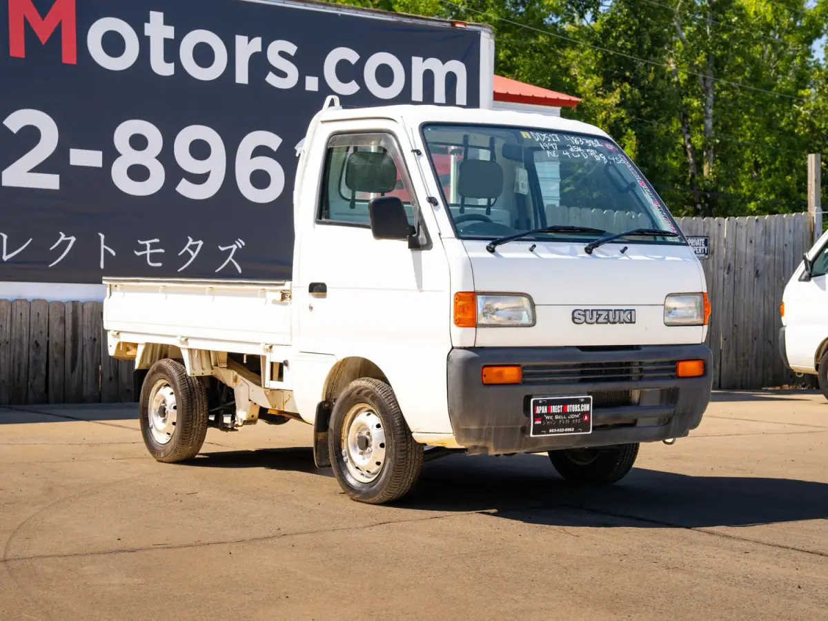 1997 Suzuki Carry 25k Miles, a white Kei Truck, for sale at Japan Direct Motors in Irmo, SC (photo 5 of 13)