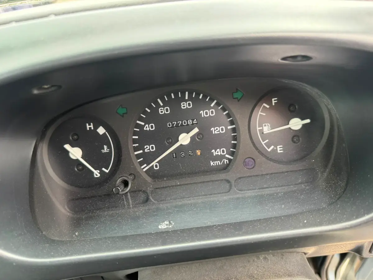 1998 Daihatsu Hijet Van 4x2, a light blue Kei Van, for sale at Skyline Kei Trucks in Houston, TX (photo 4 of 9)