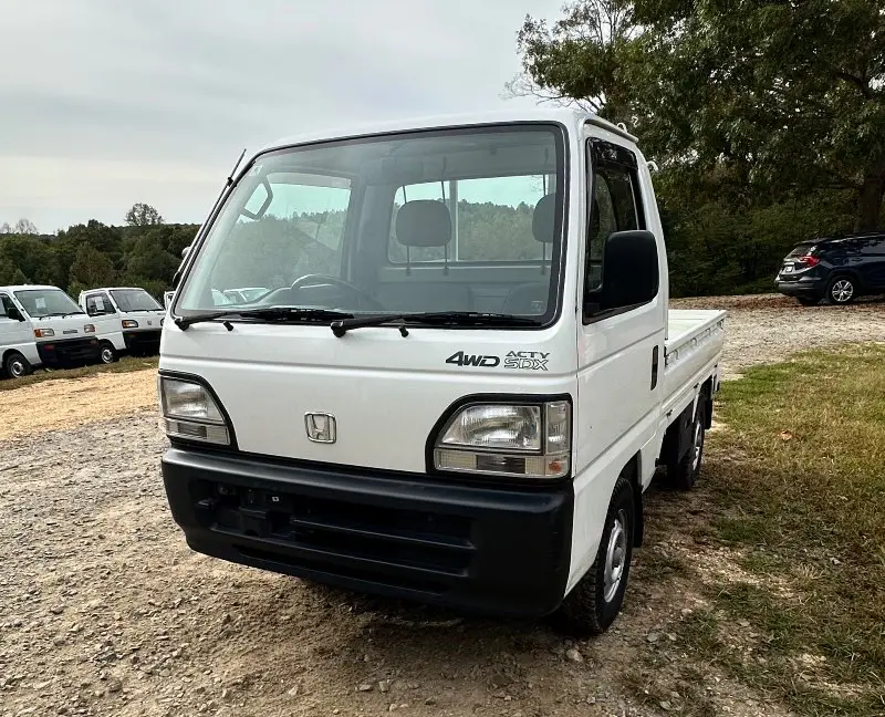 1998 Honda Acty 4WD, a white Kei Truck, for sale at Mayberry Mini Trucks in Mount Airy, NC (photo 1 of 17)