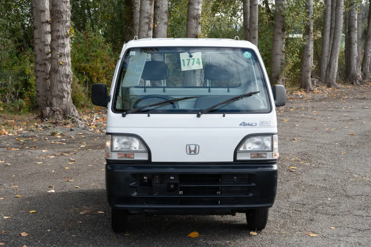 1998 Honda Acty Super Delux Realtime 4WD, a black Kei Truck, for sale at The Import Guys in Ferndale, WA (photo 2 of 14)