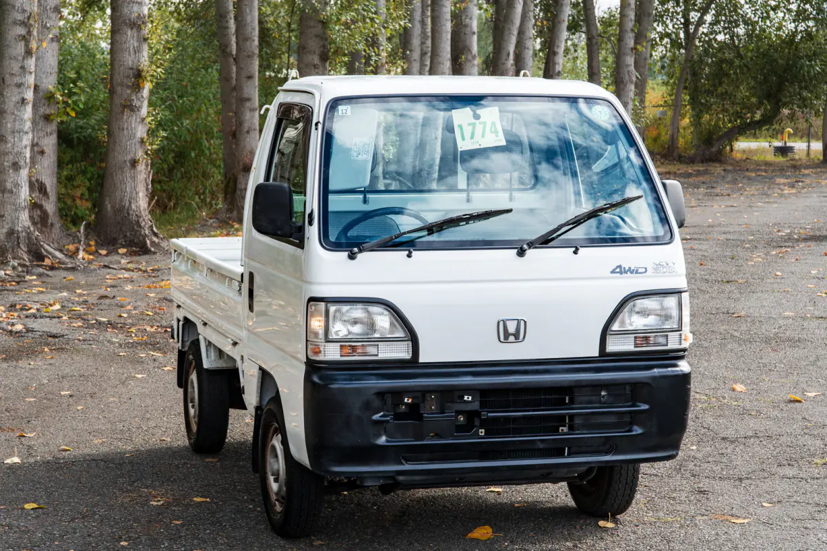 1998 Honda Acty Super Delux Realtime 4WD, a black Kei Truck, for sale at The Import Guys in Ferndale, WA (photo 3 of 14)
