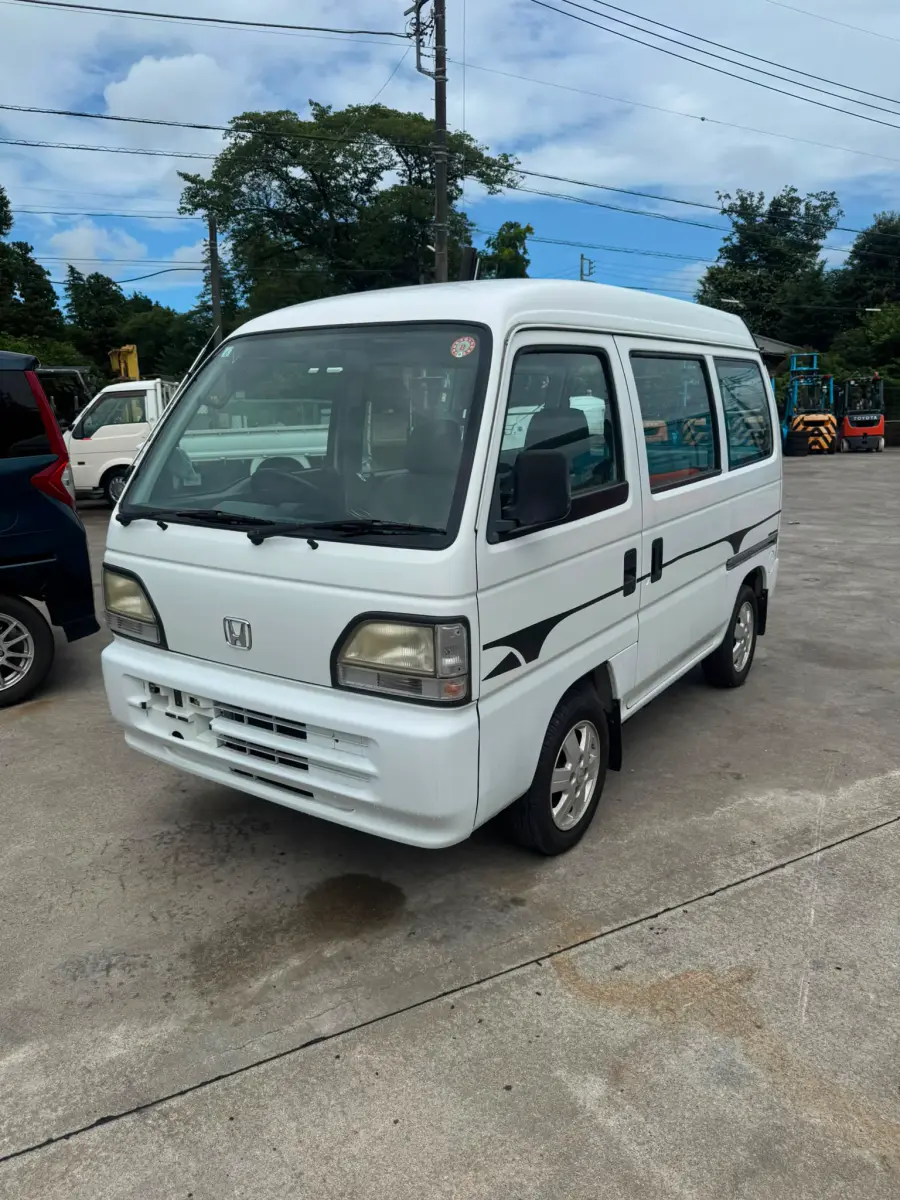 1998 Honda Acty Van 4x2, a white Kei Van, for sale at Skyline Kei Trucks in Houston, TX (photo 1 of 8)