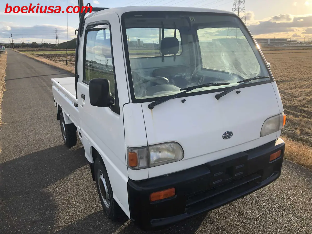 1998 Subaru Sambar 4x4, a white Kei Truck, for sale at Boeki USA in Paterson, NJ (photo 1 of 20)