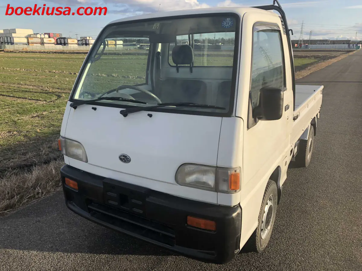 1998 Subaru Sambar 4x4, a white Kei Truck, for sale at Boeki USA in Paterson, NJ (photo 2 of 20)