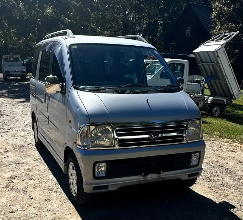 1999 Daihatsu Atrai, a gray Kei Van, for sale at Mayberry Mini Trucks in Mount Airy, NC (photo 3 of 17)