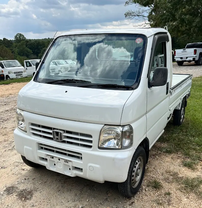 1999 Honda Acty 4WD, a white Kei Truck, for sale at Mayberry Mini Trucks in Mount Airy, NC (photo 1 of 15)