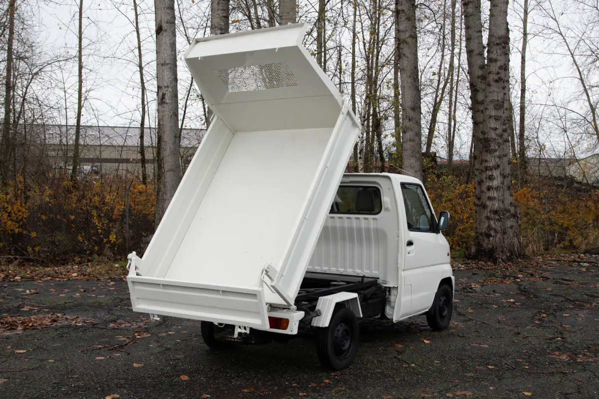 1999 Mitsubishi Minicab HD Dump, a black Kei Truck, for sale at The Import Guys in Ferndale, WA (photo 6 of 11)