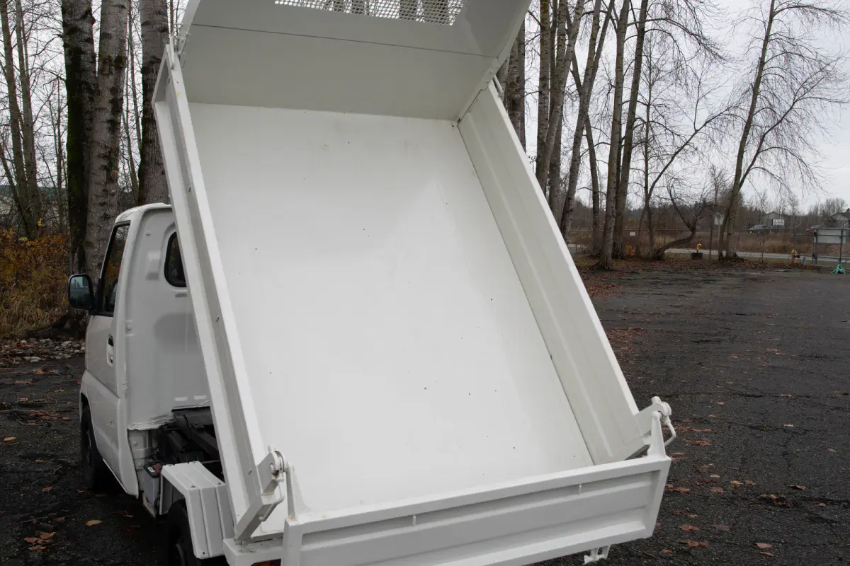 1999 Mitsubishi Minicab HD Dump, a black Kei Truck, for sale at The Import Guys in Ferndale, WA (photo 8 of 11)
